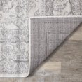 thumbnail image 3 of Novelle Home Converge 94" x 126" Polypropylene/Cotton Elegant Rug in White/Gray, 3 of 16