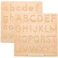 thumbnail image 1 of Wooden Alphabet Number Tracing Board Writing Practice Learning Board Educational Drawing Boards for Kids, 1 of 4