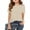 07# Beige, variant on Girls Short Sleeve Tops Ribbed Knit Crew Neck Shirts Basic Solid Tees Slim Fit Casual T-Shirt,Red 14-15 Years