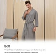 thumbnail image 3 of Baohd M Size Robe Breathable Fabric Cardigan Bathrobe High Water Absorption Bathrobes Soft High-quality Lightweight Unisex for Home Hotel Spa, 3 of 9