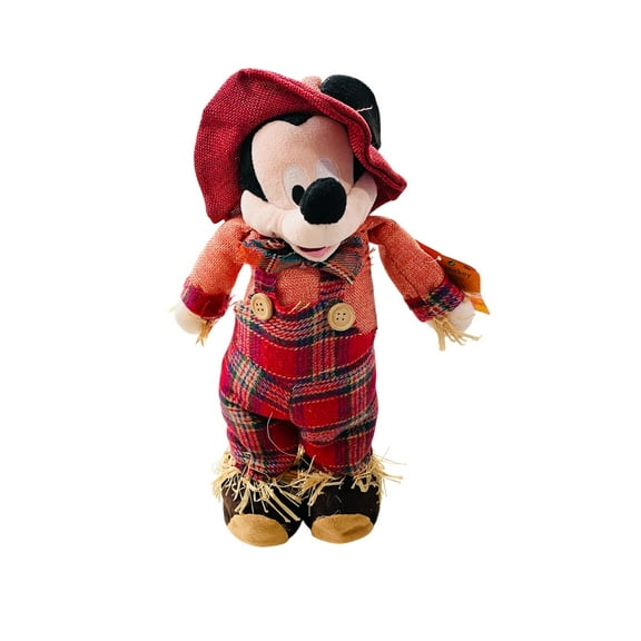 Mickey Mouse Scarecrow Plush Greeter 14"