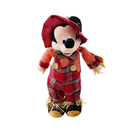 Mickey Mouse Scarecrow Plush Greeter 14"