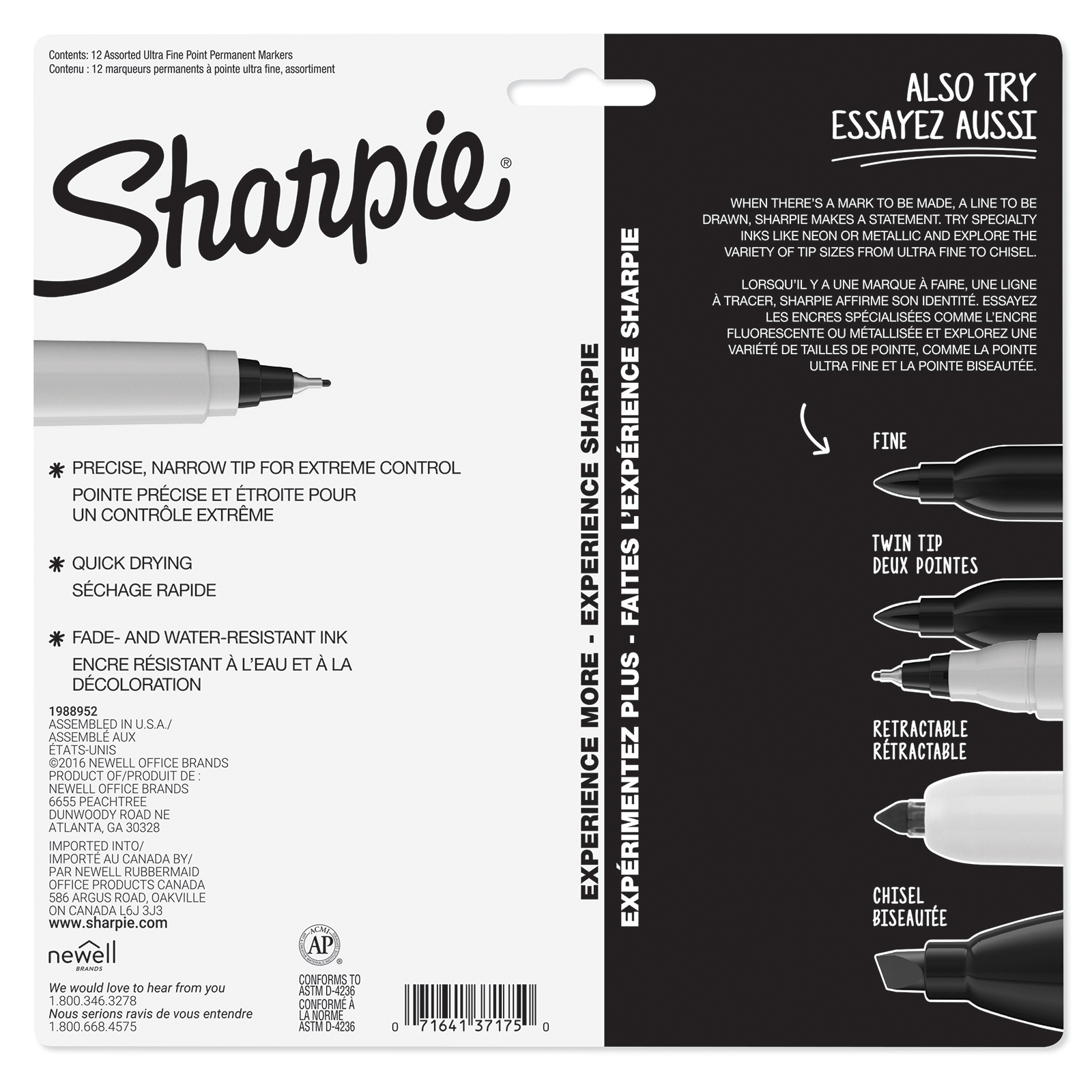 Sharpie Ultra Fine Point Permanent Markers, 12 Packs: 12 ct. (144 total)