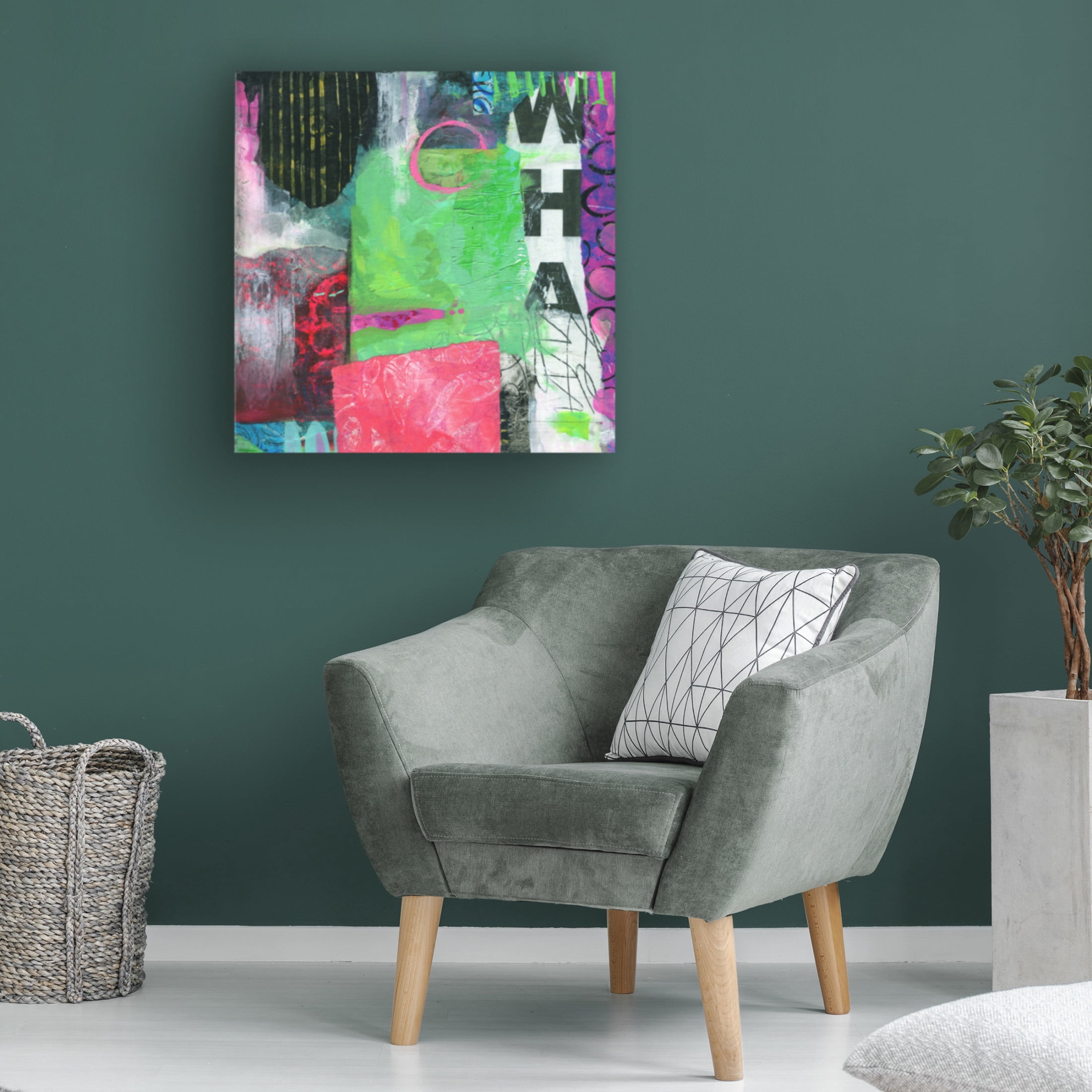 Canvas Wall Art - Fiona Stokes Gilbert 'Whatever' Wall Art for Living Room, Bedroom, or Office Décor by Trademark Fine Art - 18 x 18 Inches