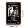 thumbnail image 2 of Placa de Metal Vintage de hierro Fleetwood Mac Wdftyju decoración de pared 30x40cm, 2 of 9