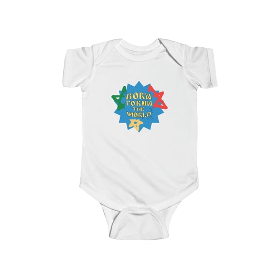 Rabbit Skins Infant Born To Run The World Bodysuit