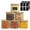 0.6Qt*6, variant on PETGLE 1.2 QT Glass Storage Containers with Lids, Glass Jars with Lids, Clear Food Jar, Square Canister Set of 6, Pantry Organizers and Storage for Cookie Flour Oat Pasta Tea Coffee Bean (Pack of 2)