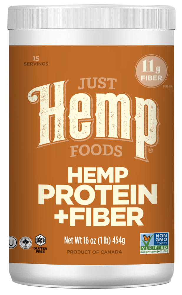 Just Hemp Foods Hemp Protein & Fiber Powder, 11g of Protein & 11g of Fiber per Serving, 16 oz
