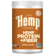Just Hemp Foods Hemp Protein & Fiber Powder, 11g of Protein & 11g of Fiber per Serving, 16 oz