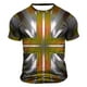 thumbnail image 2 of Mens Camisas de Manga Corta Impresión Casual Deportes Cuello Redondo Blusa, Poliéster Ligero para la Primavera Verano Al Aire Libre Uso Diario, 2 of 4