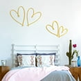 thumbnail image 6 of Pangda 4 Pieces Metal Heart Wall Art Decor Love Heart Wall Sign Ornaments for Bedroom Living Room Decoration(Gold), 6 of 12
