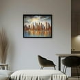thumbnail image 2 of Nawypu Framed Wall Art Large Cityscape New York Wall Decor Canvas Prints Abstract Brown City Theme Paintings Modern Canvas Wall Art for Living Room Bedroom, 2 of 4