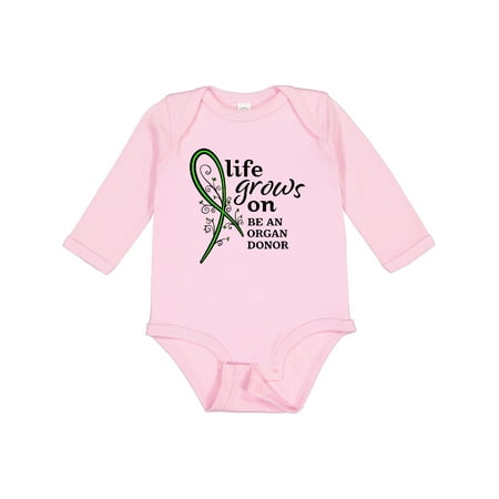 

Inktastic Life Grows On- be an Organ Donor Boys or Girls Long Sleeve Baby Bodysuit