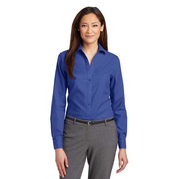 Red House Ladies Non-Iron Diamond Dobby Shirt Rh77 - Royal Blue - S