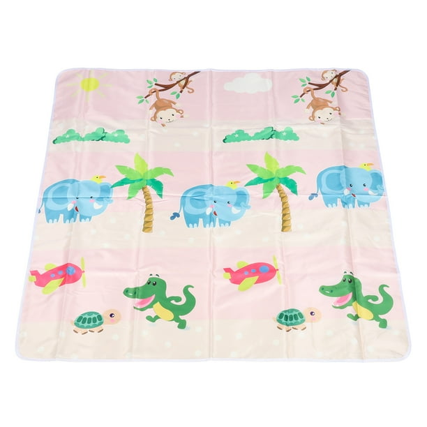 KAKOWELY Tapete impermeable para bebés, tapete para tronas, tapete para picnic, protector de piso