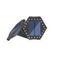 thumbnail image 4 of Luz solar para exteriores, paquete de 4 luces LED para jardín, iluminación de suelo, 6000 K, resistente al agua, IP65, lámpara solar, foco empotrado para camino, terraza, patio subterráneo JAMW Sencillez, 4 of 5