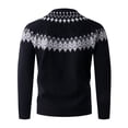 thumbnail image 3 of Iyufng Mens Sweaters and Pullovers Fair Isle Geometric Pattern Winter Knit Tops, 3 of 8