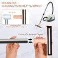 thumbnail image 3 of Ceiling Fan Blade Cleaning Vacuum Attachment Replacement Accessories Heavy-Duty Ceiling Fan Vacuum Attachment for Flat and Sloped Ceiling Fans, 3 of 8