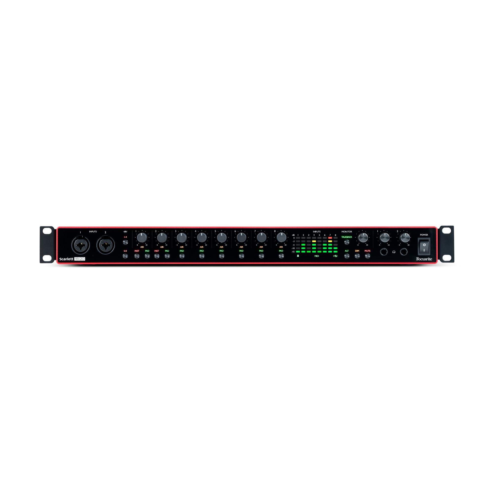 Focusrite Scarlett 18i20 3rd Gen 18x20 USB Interface with 4 XLR
