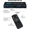 thumbnail image 3 of Seamless Quad for HDMI Multi-Viewer 4K Resolution Support, Ideal for Security Monitoring Remote Control Included, 3 of 10