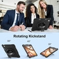 thumbnail image 2 of Case for iPad Air 13 Inch Case M3 2025 M2 2024, Rugged iPad Pro 12.9 6th/5th/4th/3rd Generation Case with Screen Protector/Kickstand/Handle Grip/Shoulder Strap/Pencil Holder, 2 of 7