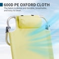 thumbnail image 6 of Ktaxon Backpack Beach Chair, 5-Position Protable  Beach Chair, Light-Weight Foldable Camping Chair with Back Storage Bag & Cooler Pouch and Side Bags for Beach Poolside (Low, Yellow), 6 of 10