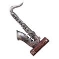 thumbnail image 3 of Musical Instrument Model Adornment Resin Saxophone Book Craft Retro Household Desktop Adornment (Saxophone Silver), 3 of 9