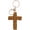 Caramel, variant on Cross Keychain, Jesus Key Chain Christian Car Accessories, Handmade Soft Cotton Cross Keychain Boho Decor for Women Men, Faith-Inspired Gift for Baptism Confirmation