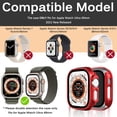 thumbnail image 2 of KOMI Compatible for Apple Watch Ultra/Ultra 2 49mm Case Hard PC [Without Screen Protector], Ultra-Thin Lightweight Shockproof for Women Men Bumper Case for Apple Watch 49mm Ultra 2(Red), 2 of 5