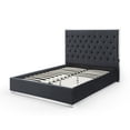 thumbnail image 2 of Better Home Products Sophia Velvet Queen Bed with Silver Metal Frame in Blue, 2 of 4