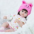 thumbnail image 4 of Poupée Rebirth Simulation Bébé Émail Colle Douce Poupée Jouets Éducatifs pour Enfants Cadeau, 4 of 5