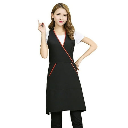 

HOVTOIL Apron 85x72cm Anti Oil Waterproof Kitchen Coffee Store Cooking Baking Sleeveless Apron