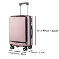 thumbnail image 6 of New Travel in Style hard shell luggage, 2-piece Travel Luggage (20 Inch & 14 Inch), with Wheels, Dark Blue, 6 of 14