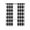 black, variant on Black White Plaid Blackout Curtains, Light Blocking Print Window Curtains, Farmhouse Modern Art Checkered Thermal Insulated Window Drapes for Living Room Kitchen Cafe 2 Panels, 84"W x 63"L