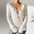 thumbnail image 5 of Sevevn Sweaters for Women Women's Winter Loose Solid Sweater Long Sleeve Round Neck Sweater Top Gift for Girls, 5 of 9
