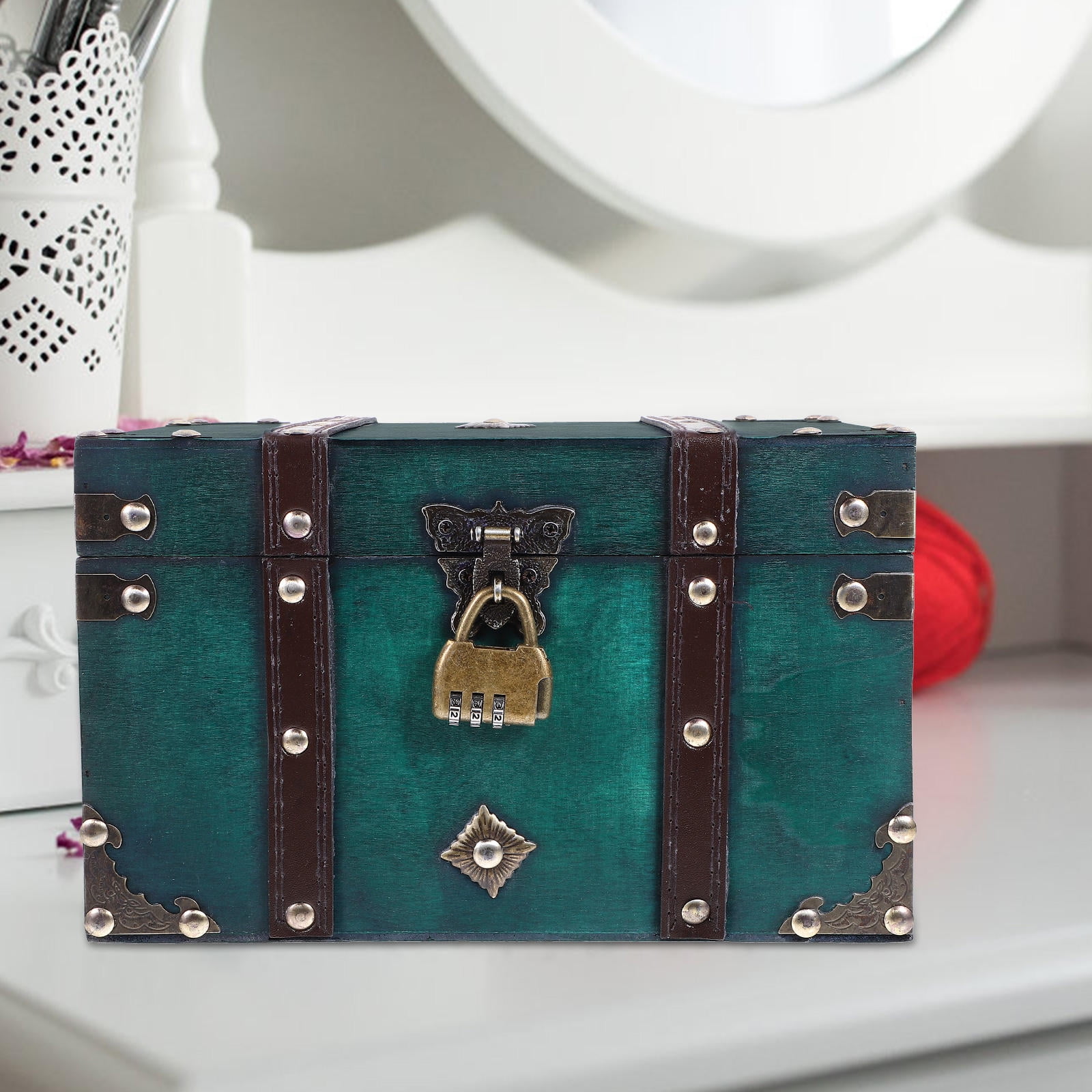TABLETREANDS 1Set Decorative Box with Lock for Photography and Decor