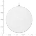 thumbnail image 3 of Sterling Silver Rhod-plated Eng. Rnd Polish Front/Back Disc Charm, 3 of 3