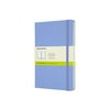 Moleskine Classic Notebook, Hard Cover, Large (5" x 8.25") Plain/Blank, Hydrangea Blue, 240 Pages