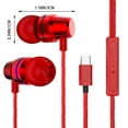 thumbnail image 3 of Auriculares intraurales VOSS con micrófono tipo C y cable para smartphones iOS y Android, portátiles, MP3, juegos y Walkman., 3 of 8