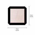 thumbnail image 2 of Silicone Fiberglass Baking Mat, Non Stick Heat Resistant Oven Liner 8.3x8.3 Inch (21x21cm) Black, Reusable Dishwasher Safe Baking Tray Liner for Oven Cooking, 2 of 6