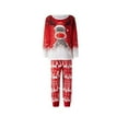 thumbnail image 3 of Hotiary Autumn Winter Long Sleeve and Long Pants Casual Home Wear Christmas Deer Print Family Pajamas Outfit, 3 of 7