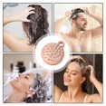 thumbnail image 5 of Cepillo masajeador de cuero cabelludo con cerdas de silicona, mango ergonómico, color rosa, para uso en cabello húmedo y seco., 5 of 5