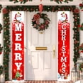 thumbnail image 4 of Matsuzay 2 piezas de pancartas colgantes de Navidad, carteles de porche, decoración Exterior de cumpleaños Vertical, adornos de ventana para el hogar, Kits de decoración para fiestas 16626 Matsuzay HA010123-04B, 4 of 6