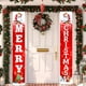 thumbnail image 4 of Kearding 2 piezas de pancartas colgantes de Navidad, carteles de porche de Navidad, cortina, pared Exterior del hogar, fiesta para puerta Kits de decoración para fiestas 16626, 4 of 6