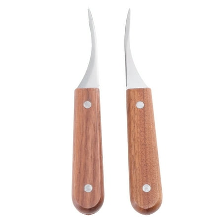 

2 Pcs Shrimp Deveiner Tool Shrimp Cleaner Sharping Gadget Premium Metal Prawn Peeler Kitchen Tools with Wooden Handle