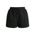 thumbnail image 5 of Terra & Sky Women's Plus Size Fleece Shorts with Pockets, Sizes 0X-5X, 5 of 5