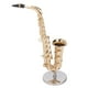 thumbnail image 5 of Saxofón en miniatura, saxofón en miniatura con soporte, saxofón de casa de muñecas, modelo de mini saxofón elaborado con cuidado, 5 of 12