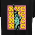 thumbnail image 3 of Instant Message - NYC Statue Of Liberty - Women's Short Sleeve Graphic T-Shirt, 3 of 6