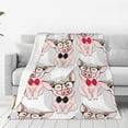 thumbnail image 2 of Charming Piglets Flannel Throw Blanket - Soft & Cozy, Warm & Fuzzy, Lightweight for Travel, Cute Pig Design for Couch or Bed, Perfect for Indoor & Outdoor Use, for Kids Adults 50"x40", 2 of 6