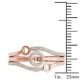 thumbnail image 4 of 1/8ct TW Diamond 10K Rose Gold Stacked Loop Fashion Ring, 4 of 5